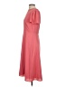 Ann Taylor 100% Polyester Solid Pink Casual Dress Size 4 - photo 5