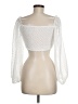Shein 100% Polyester White 3/4 Sleeve Blouse Size 6 - photo 2