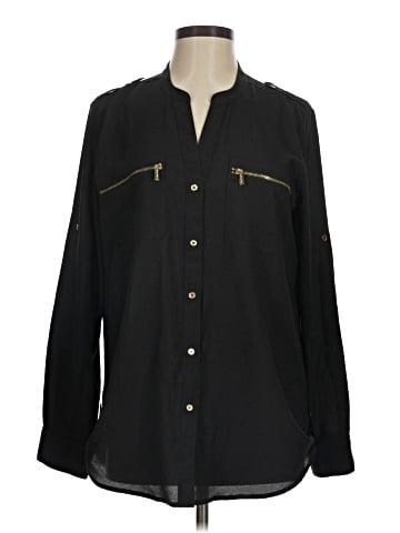Calvin Klein Long Sleeve Button-Down Shirt (view 1)