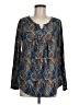 a.Jesdani Blue Long Sleeve Henley Size M - photo 1