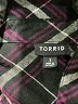 Torrid Plaid Black Long Sleeve Button-Down Shirt Size 1X Plus (1) - photo 7