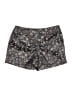 Ann Taylor LOFT 100% Polyester Paisley Gray Shorts Size 00 - photo 1