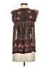 Ulla Johnson 100% Silk Brown Short Sleeve Silk Top Size 2 - photo 2
