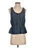 Gap 100% Cotton Blue Sleeveless Blouse Size XS - photo 1