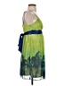 Ruby Rox Paisley Green Cocktail Dress Size S - photo 4