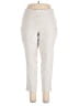 dalia Solid Ivory Casual Pants Size 16W - photo 1