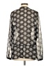 Ann Taylor 100% Polyester Gray Long Sleeve Blouse Size S - photo 2