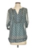 41Hawthorn Teal 3/4 Sleeve Blouse Size S - photo 1