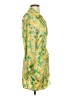Zara 100% Polyester Yellow Casual Dress Size S - photo 4