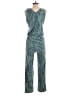 Fresh Produce Tropical Green Blue Jumpsuit Size S - photo 2