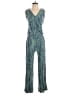 Fresh Produce Tropical Green Blue Jumpsuit Size S - photo 1