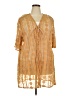 Indigo Thread Co. 100% Nylon Tan Kimono Size 3X - photo 1