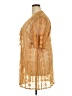 Indigo Thread Co. 100% Nylon Tan Kimono Size 3X - photo 5