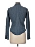 Express 100% Cotton Houndstooth Blue Long Sleeve Button-Down Shirt Size 7 - photo 2