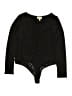 Open Edit Black Bodysuit Size L - photo 1