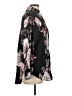 Lavender Brown 100% Rayon Floral Black 3/4 Sleeve Blouse Size L - photo 4
