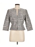 Carmen Marc Valvo Stripes Silver Blazer Size 6 - photo 1