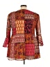 Catherines 100% Polyester Burgundy 3/4 Sleeve Blouse Size 2X - photo 2