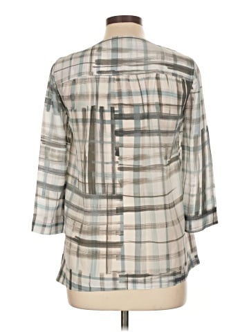 Poetry Long Sleeve Silk Top (view 2)