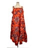 Rhode 100% Cotton Paisley Orange Casual Dress Size 3X - photo 1
