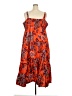 Rhode 100% Cotton Paisley Orange Casual Dress Size 3X - photo 2