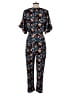 Boden 100% Viscose Floral Blue Jumpsuit Size 8 - photo 2