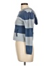 Airport Color Block Blue Pullover Sweater Size L - photo 5