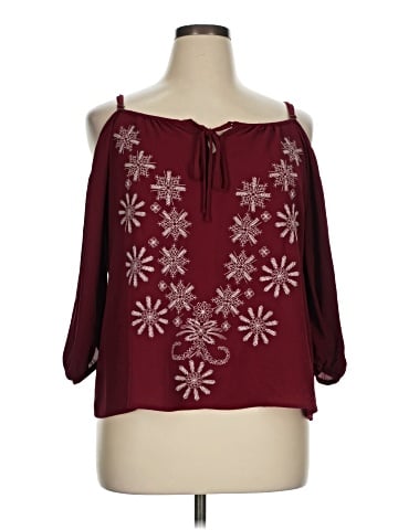 Xhilaration 3/4 Sleeve Blouse (view 1)