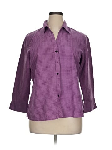 Elementz 3/4 Sleeve Button-Down Shirt (view 1)
