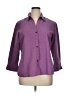 Elementz Plaid Purple 3/4 Sleeve Button-Down Shirt Size XL - photo 1