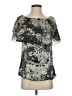 Violet & Claire 100% Polyester Silver Short Sleeve Blouse Size S - photo 1
