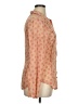 Unbranded Hearts Orange Long Sleeve Blouse Size XL (estimated) - photo 4