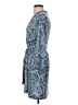 Donatella Paisley Blue Casual Dress Size S - photo 5