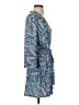 Donatella Paisley Blue Casual Dress Size S - photo 4
