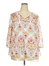 Signature Studio White 3/4 Sleeve Blouse Size 2X - photo 1