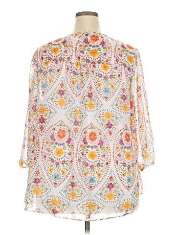 Signature Studio 3/4 Sleeve Blouse (view 2)