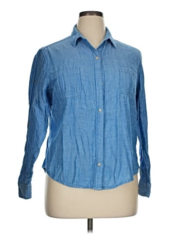 Riders by Lee Long Sleeve Button-Down Shirt (view 1)