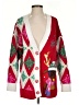 Assorted Brands 100% Acrylic Red Cardigan Size S - photo 1
