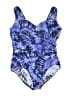 Miraclesuit Print Purple One Piece Swimsuit Size 14 - photo 1
