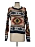 Gilded Intent 100% Acrylic Print Brown Pullover Sweater Size XS - photo 1