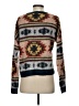Gilded Intent 100% Acrylic Print Brown Pullover Sweater Size XS - photo 2