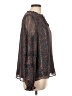 Ann Taylor LOFT Tweed Brown Long Sleeve Blouse Size L - photo 4