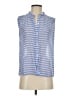 J.Crew Blue Sleeveless Button-Down Shirt Size 2 - photo 1