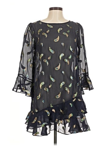 Saloni 3/4 Sleeve Silk Top (view 1)