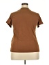 Everlane 100% Cotton Solid Brown Short Sleeve Turtleneck Size XXL - photo 2