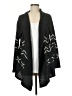 Absolutely Creative Worldwide 100% Acrylic Stars Black Gray Cardigan Size M - photo 1