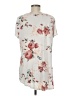 B.E. Stage Ivory Short Sleeve Blouse Size M - photo 2