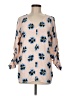 Ann Taylor LOFT 100% Polyester Tan 3/4 Sleeve Blouse Size M - photo 1