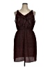 Mossimo Paisley Brown Casual Dress Size XL - photo 1