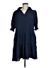 Unbranded 100% Polyester Solid Blue Casual Dress Size M - photo 1